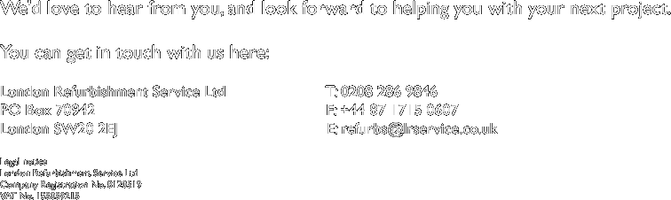 We'd love to hear from